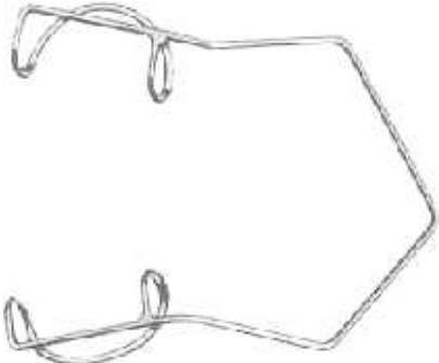 Round Blades Eye Speculum Fenestrated For Nasal Placemen Child